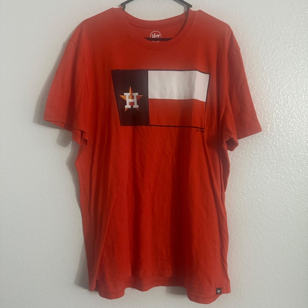 Houston Astros MLB‎ X 47 Brand Texas Flag Graphic T-Shirt Men's Size XXL